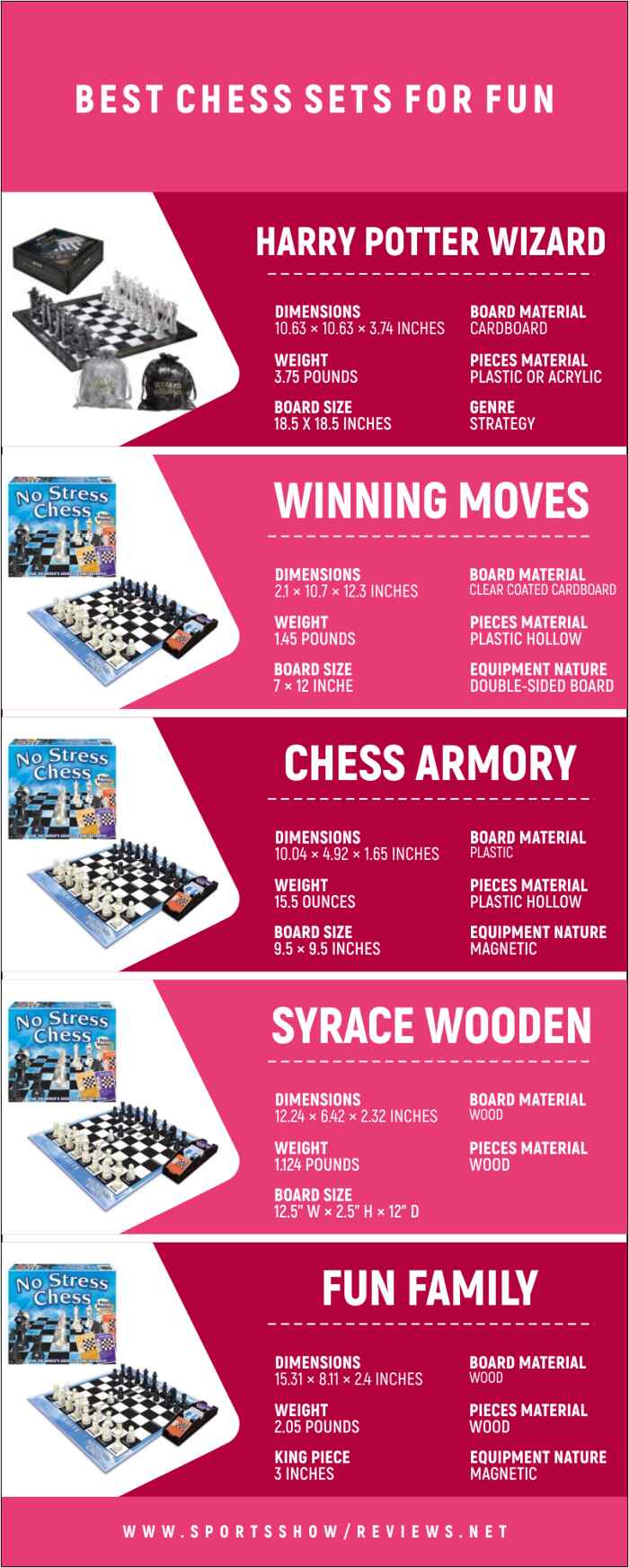 Best Chess Sets For Fun | Infographics