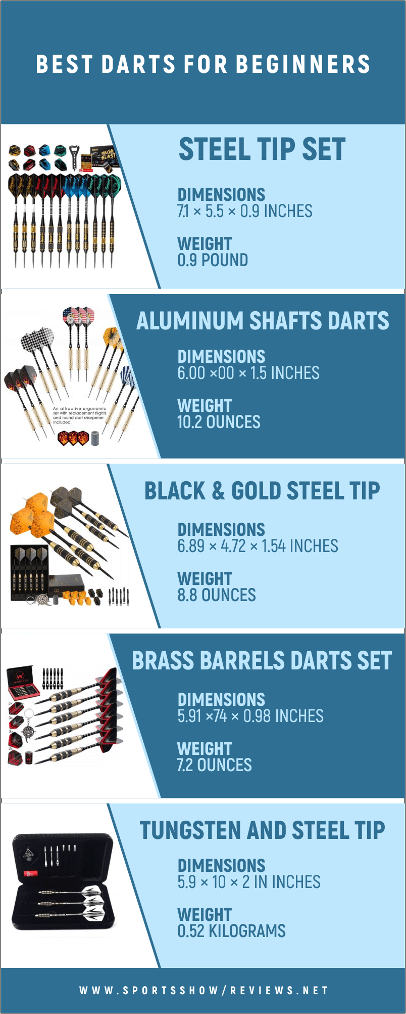 Best Darts For Beginners - Infographics