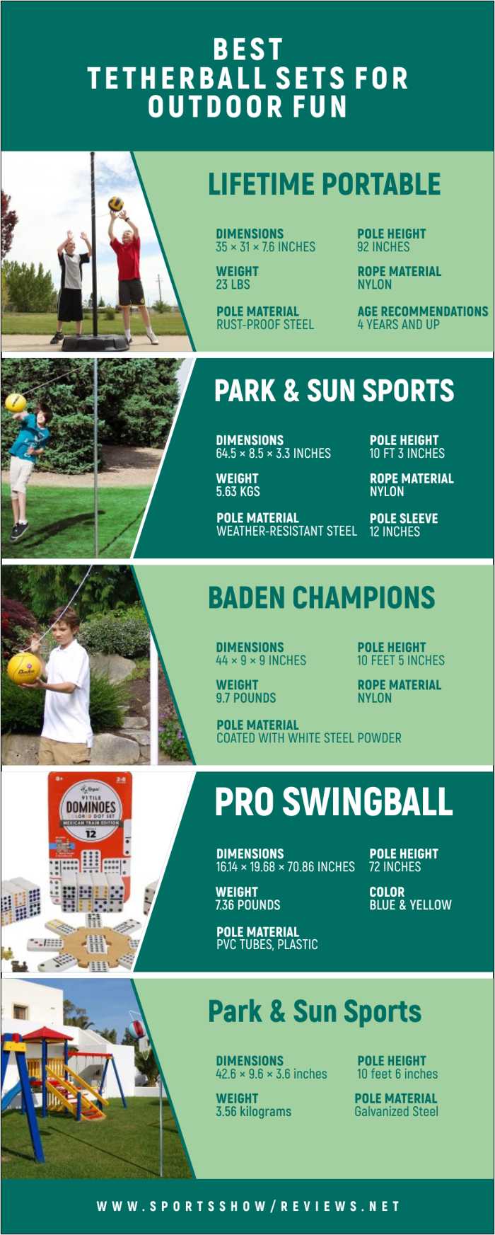 Best Tetherball Sets | Infographics