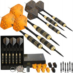 Black & Gold Steel Tip Darts By CC-Exquisite