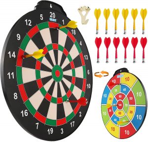 Esjay 18-Inch Magnetic Dart Board Set