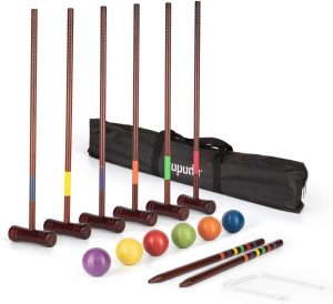 ROPODA Six-Player Deluxe Croquet Set