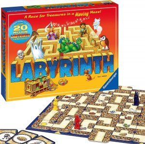 Race For Treasure In Labyrinth Family Game