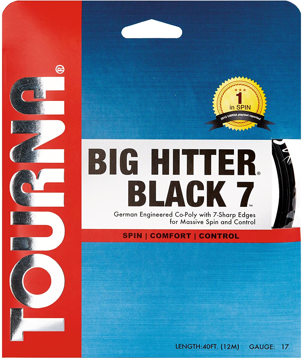 Tourna Big Hitter Black7 Ultimate Spin Polyester