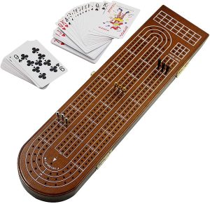 Wood Cribbage 3 Track Board by Juegoal