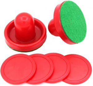 Lasenersm Mini Air Hockey Pushers and Pucks