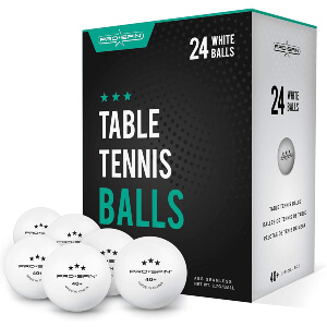 PRO SPIN White 3-Star 40+ Table Tennis Balls