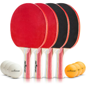 Table Tennis Ping Pong Set - Pack of 4