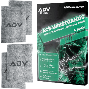 ADV Tennis Bamboo Charcoal Ace Wristbands