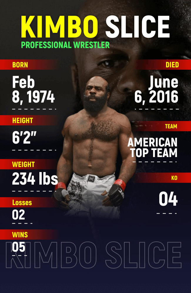 Kimbo Slice Stats - Infographics