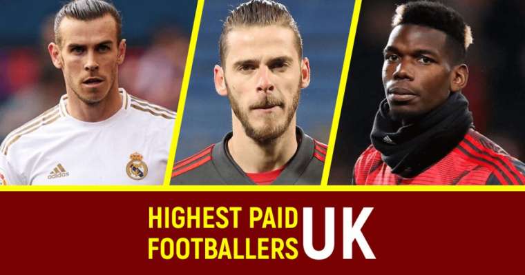highest paid uk footballers infographics