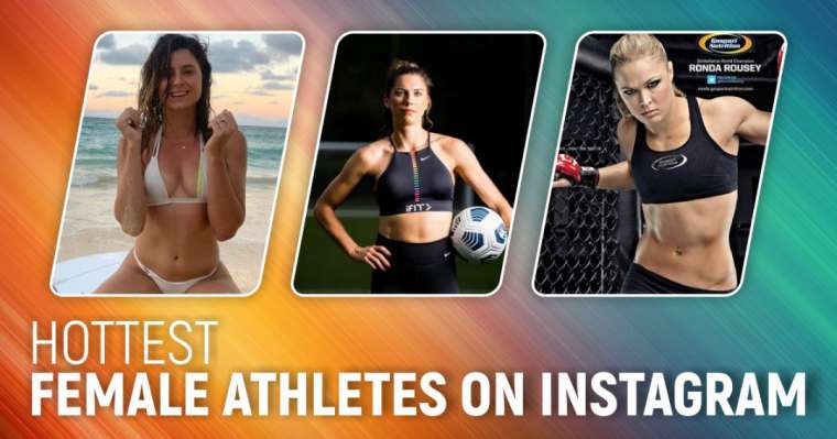 hottest female athletes on instagram infographics