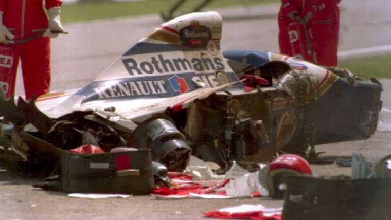Ayrton Senna Crashed Car