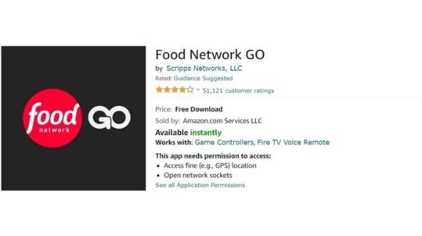 Activate Food Network on Amazon FireTV