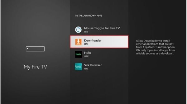 How to Download Live NetTV - The next window will give you options for downloader, click on the required downloader and turn this on.