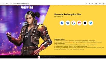 How to Redeem Free Fire Game reward codes - Now you need to log in using your Google, Facebook, Twitter, or VK account. If you have a valid account, this would be easy for you to get Free Fire Game Codes.