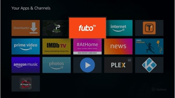 How to access fuboTV on Firestick - Select fubotv from the apps list.