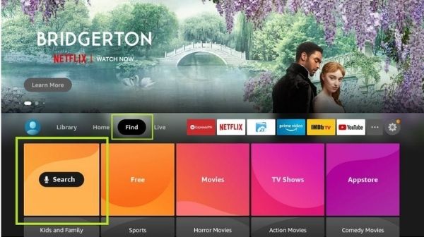 How to Download Live NetTV - Click on search.