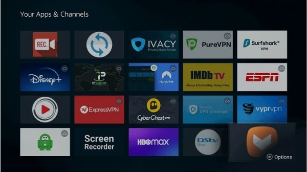 How to install fuboTV on Firestick - Select “Aptoide TV” from the Apps and Channels.