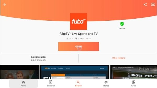 How to install fuboTV on Firestick - When fuboTV gets launched, Open it.