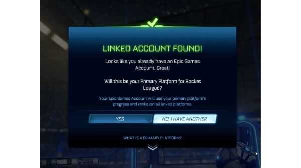 How to activate rocket league - Link Account found