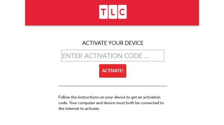 Activate TLC - Enter Activation Code