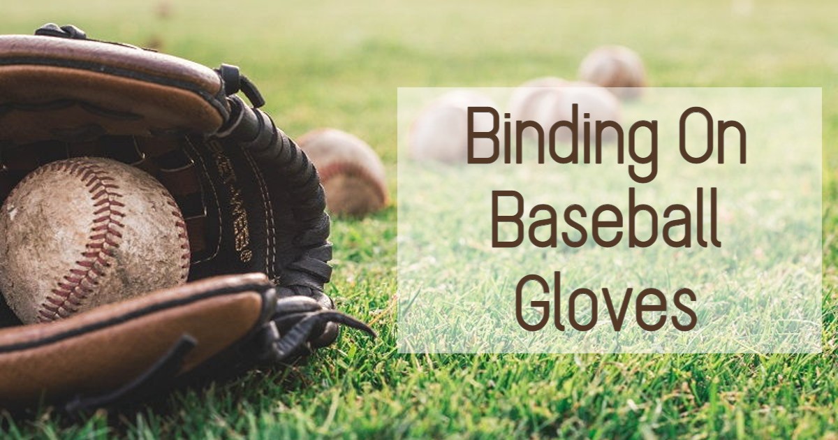 Binding on a baseball glove