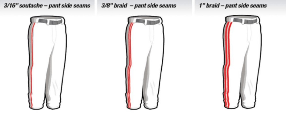 Different Braiding Styles Of Baseball Pants