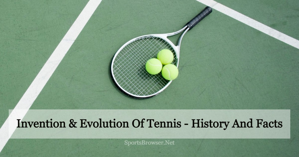 Tennis racket and three balls in the featured image of who invented tennis