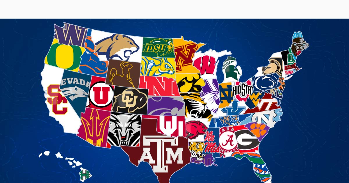 Who are the biggest college football teams?