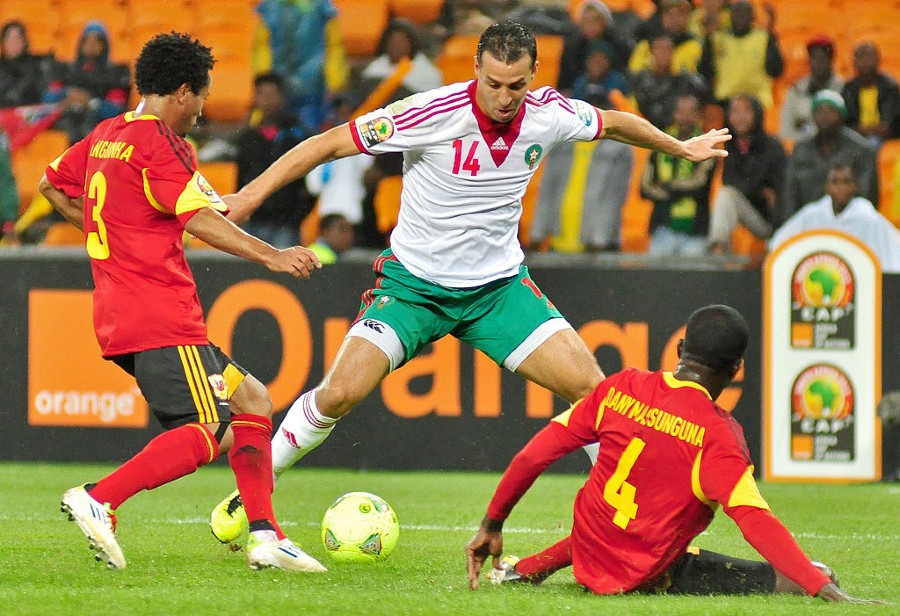 AFCON match between Angola and Morocco in 2013.